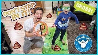 DON'T STEP IN IT Doggie Doo Dodging Challenge! Hilarious family fun kids game with a messy twist