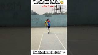 Rohit Sharma batting(Test vs ODI Cricket) #shorts #cricket