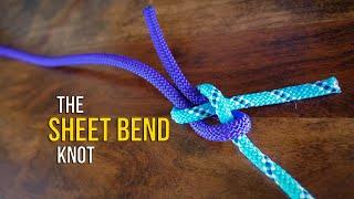 How to Tie the Sheet Bend Knot in UNDER 60 SECONDS!! | How to Tie Two Ropes Together