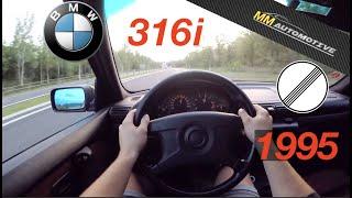 1995 | BMW 316i Compact (E36) POV Test Drive + Acceleration 0 - 190 km/h