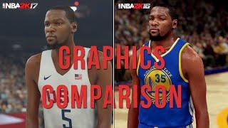 NBA 2K17 vs NBA 2K16 - 1st Trailer Official Face/Graphics Comparison