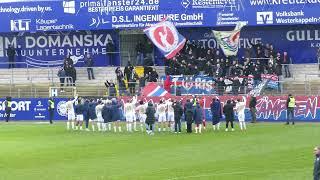 Fans nach dem Spiel Sportfreunde Lotte - Wuppertaler SV (23.11.2024)