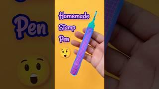 DIY Homemade Stamp Pen!  #shorts