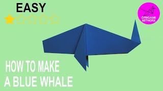 How to make A Blue Whale \\Origami Network 折り紙