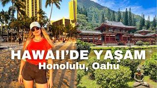 Hawaii'de Yaşam: Cennet Ada Oahu! Ünlü Plajları ve Budist Tapınağı Gezdik | Amerika'da yaşam