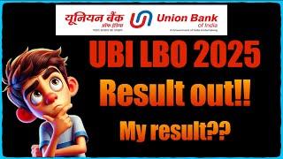 UBI LBO 2024-25 | My result | Tell your result & Attempt