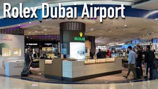 Rolex watch shopping Dubai Airport - what can we find + Tudor + Omega watches and my upcoming trip