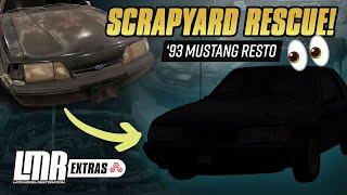 Scrapyard RESCUE!! We SAVED a 1993 Fox Body Mustang from the Crusher | INSANE Transformation!