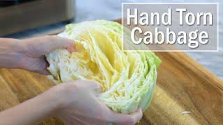 The Most Famous Cabbage Recipe in China (Hand-Torn Cabbage)!