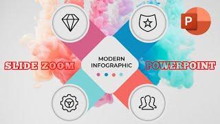 PowerPoint Infographic Using Slide Zoom | Step By Step | Slide Zoom Tutorial 