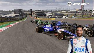 F1 24 | 35% RACE LENGTH DANIEL RICCIARDO CAREER MODE | RACE 19: UNITED STATES GRAND PRIX