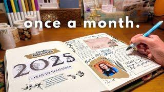 2025 Monthly Journal Flip Through (so far...)