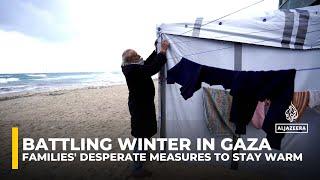 Gaza families endure winter hardships in fragile shelters amid displacement and constant threats