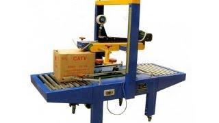 Semi automatic adhesive tape carton seal machine