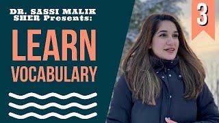 Learning Vocabulary with Dr Sassi Malik Sher