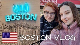 Day out in Boston with my twin sister  vegan eats + boba tea + shopping