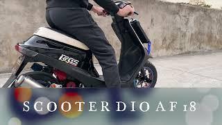 SCOOTER DIO AF18 125cc WATER COOLING BWSP BLACK EAGLE