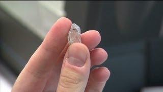 See how diamonds are cut from rocks