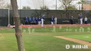 WATCH: Dodgers Roki Sasaki throw his first bullpen session at Camelback Ranch