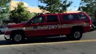 FDNY EMS CONDITIONS UNIT 987, RESPONDING THEN CANCELLED, ON WESTCHESTER AVE. IN SOUTH BRONX, NYC.