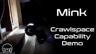 Crawlspace Inspection Robot Demo - Mink Inspection Crawler - UplinkRobotics