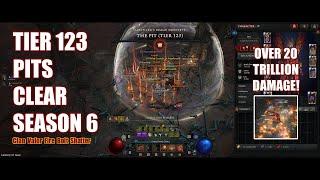 [Diablo 4] T123 Pit Clear Fire Bolt Shatter Sorcerer | Season 6