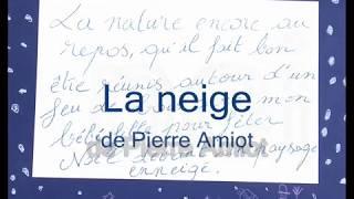 La neige de Pierre Amiot