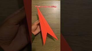 Easy Airplane That Flies Very Far/ DIY paper Aeroplane ️  #craft  #shortsfeed #shorts #airplane