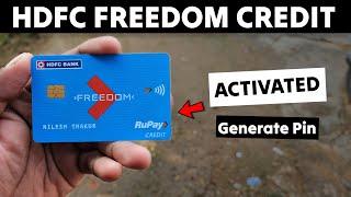 HDFC Freedom Credit Card Activate & Pin Generate | Tech Nilesh