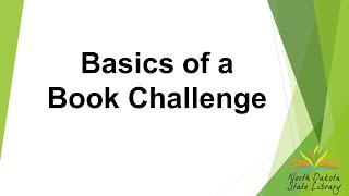 Basics of a Book Challenge