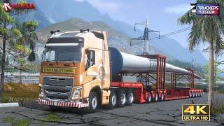 Truckers of Europe 3| longest windshield to Alps | realistic HD gameplay