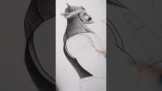 Maharana Pratap Drawing!! Using Pencil!! #shorts #drawing #art