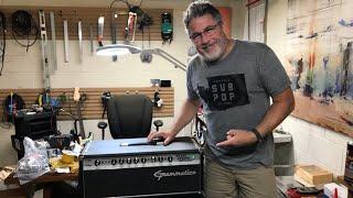 1st prototype  of Grammatico SSS amp with Michael Britt and hisTom Anderson guitar