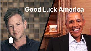 Peter Hamby Interviews President Obama - Part 1 | Good Luck America | Snap Originals