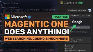 Microsoft's Magentic One: This FREE AI AGENT can CONTROL BROWSER, DO CODING & MORE!