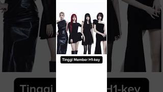 Tinggi member H1-Key  #kpop #idol #h1key #height