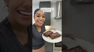 Fake Brownie Prank on Boyfriend #shorts