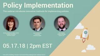 [WEBINAR] Steps for Rolling out a Policy Management Process