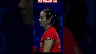Huang Ya Qiong The Fast Response Skill #badminton #badmintonlovers #バドミントン #bulutangkis