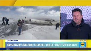 'Hanging upside down like bats': Toronto plane crash survivor speaks out