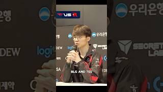 Faker identifies two tough contenders from the LPL region for Worlds 2024. #shorts