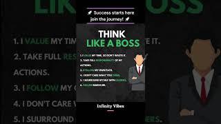 Think like a boss & level up! #mindset #success #bossmentality #growth #leadership #motivation
