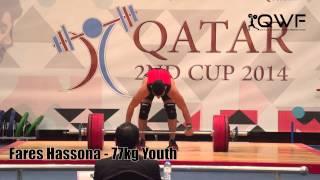 Fares Hassona - 77kg, Youth Category 184kg New World Record