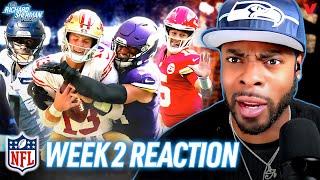 Week 2 Reaction: 49ers SHOCKED by Vikings, Seahawks 2-0, Chiefs escape Bengals | Richard Sherman NFL