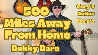 "500 Miles Away From Home", Simplified Beginner Acoustic Guitar Lesson                  #guitarcover