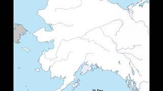 History of Russian Alaska map