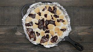 Skillet Brownie S’mores • Tasty