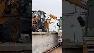 JCB 3DX Railway Platform Working video #shorts