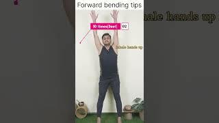 tips to do Forward bending