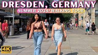 Dresden, Germany  Virtual Walking Tour in 4k/60fps | ASMR Walk [Summer 2024]